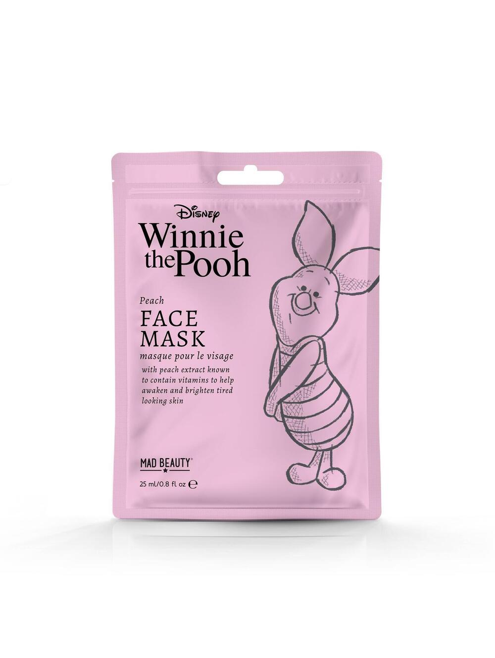 2 Masks - Mad Beauty Disney Winnie The Pooh Piglet Sheet Mask